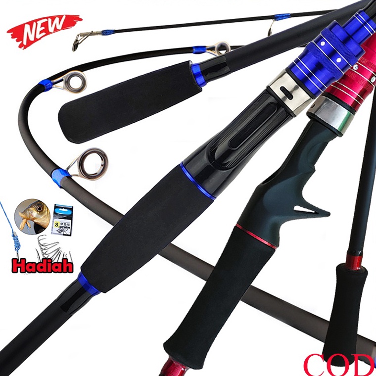 LARIS MANIS Spinning Baitcasting Fishing Rod Joran Pancing Carbon Joran Casting Joran Murah Cuci Jor