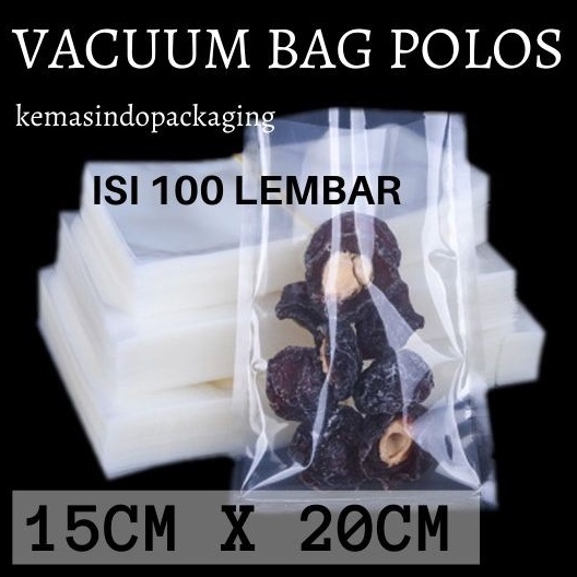 LANGSUNG KIRIM Plastik vakum vacuum bag 15x20 cm 80 micron berkualitas 100 pcs