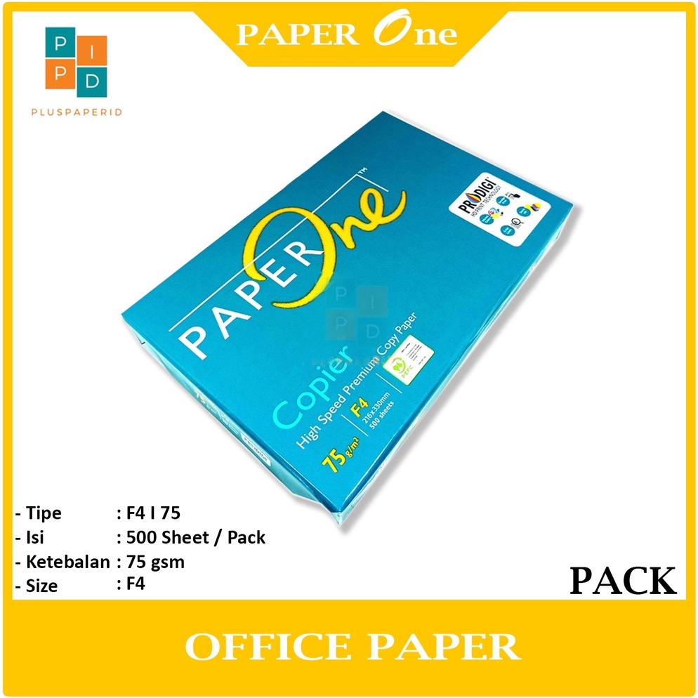 

[CODE BARANG 156DHS] Paper One Kertas F4 75 Gram Office Paper Print 0V0