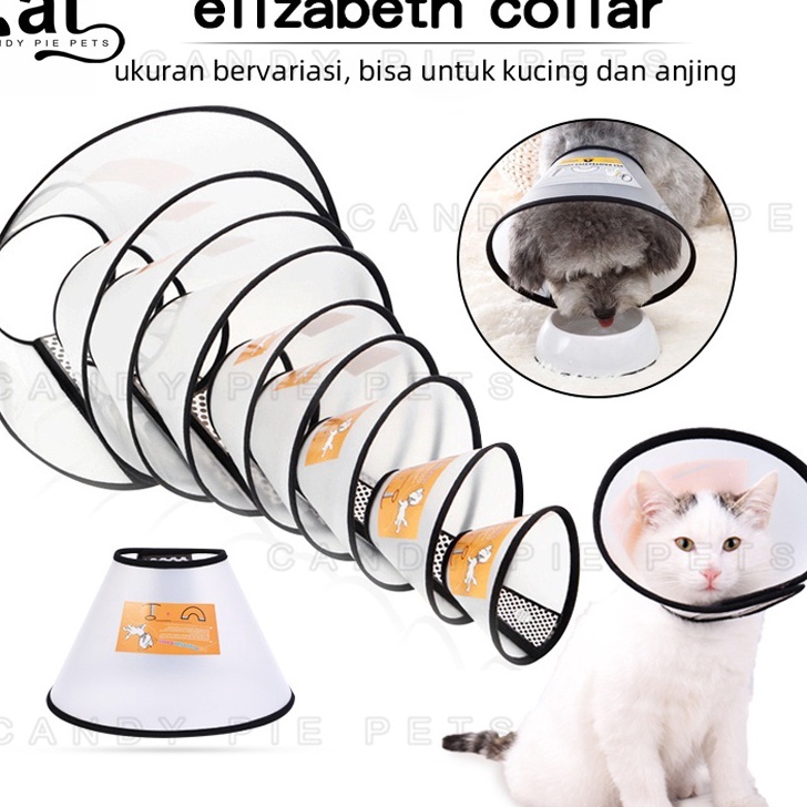 Ready Collar Kucing Leher Kucing Anti Jilat Corong Kucing Collar Anjing Jumbo Pet Collar Neck Access