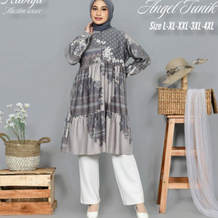 ➝↑❁⁂ Midi Dress Wanita Jumbo L XL XXL XXXL XXXXL 5L Big Size ld 100 110 120 130 140 Model Etnik Long