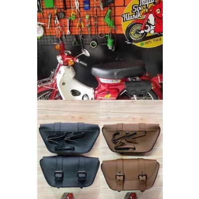 Paling Laku Tas samping motor honda 70 c70 bekjul sepeda xsr japstyle custom vintage tempat jas huja