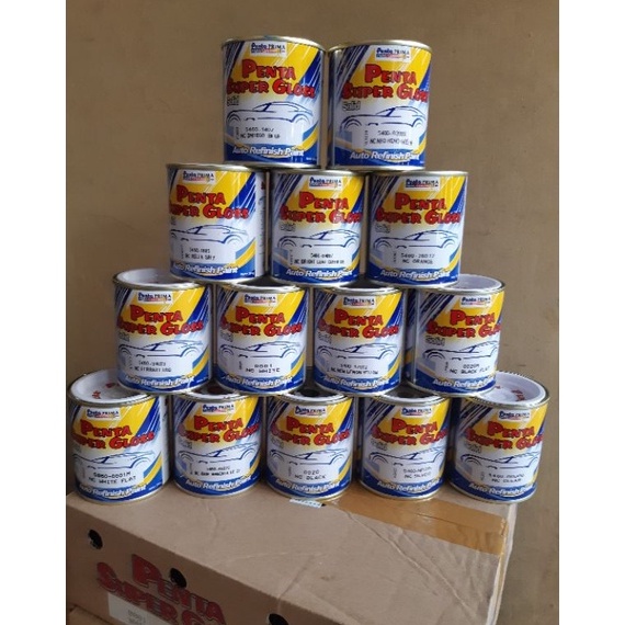 Dqo44 CAT DUCO PENTA SUPER GLOSS NC HITAM/PUTIH/SILVER/CLEAR/CLEAR DOFF/HITAM DOFF & DLL 200GRAM ,.,