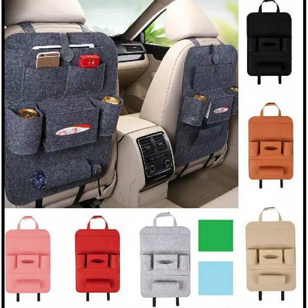 HARGA SPESIAL Car seat organizer Tas mobil Multifungsi (dipasang dibelakang jok)PROMO
