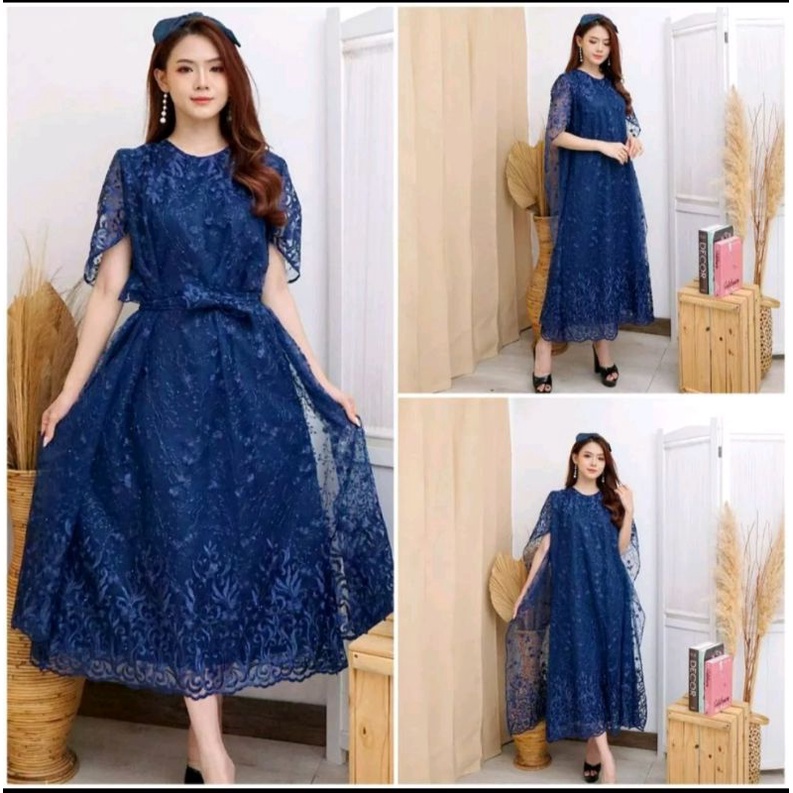 Long dress batwing, long dress nagita, long dress tile