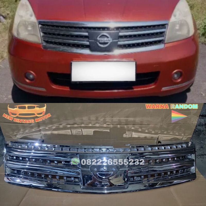 Grill nissan grand livina ultimate 2008-2012 full chroome original