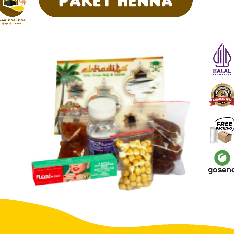 

GCWT9915 STAR Paket henna arab oleh oleh haji dan umroh air zamzam ori