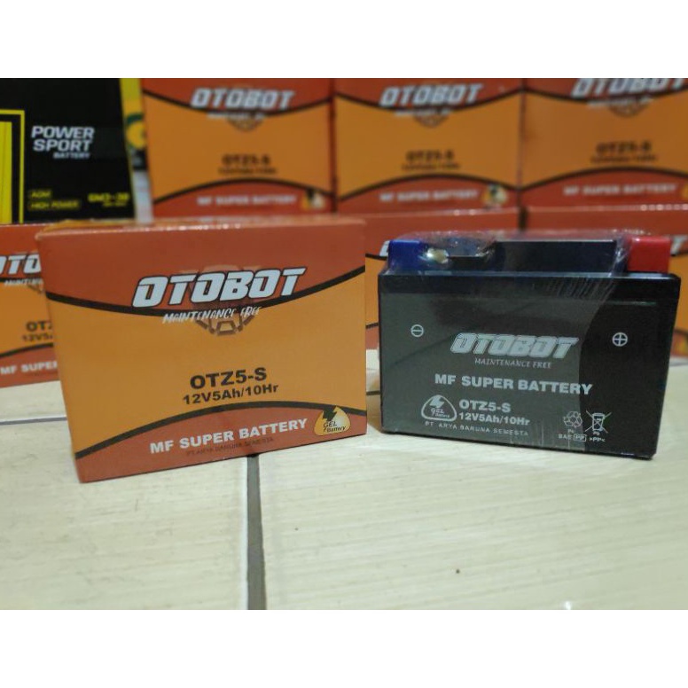 HARGA BERSAHABAT AKI KERING MOTOR MURAH BUAT BEAT OTOBOT GTZ5S 5AH