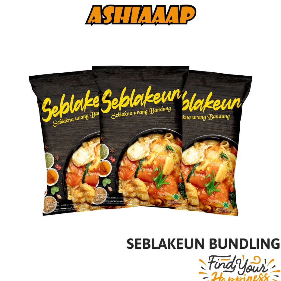 

➫➻❀✺ 3PCS Bundling Seblakeun Seblak Instant (80 gram) / Seblakna Urang Bandung Terlaku.