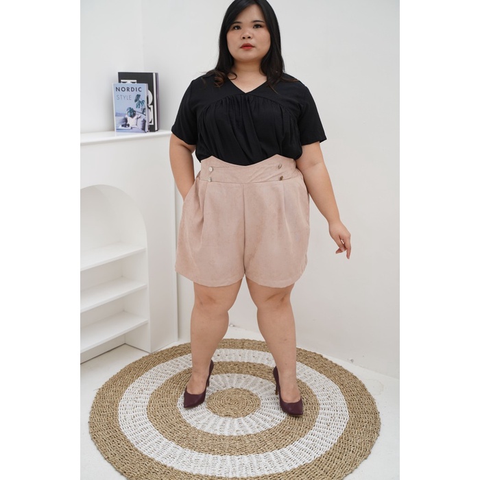 Manchu Kode 1081 High Waist Pants Big Size Wanita