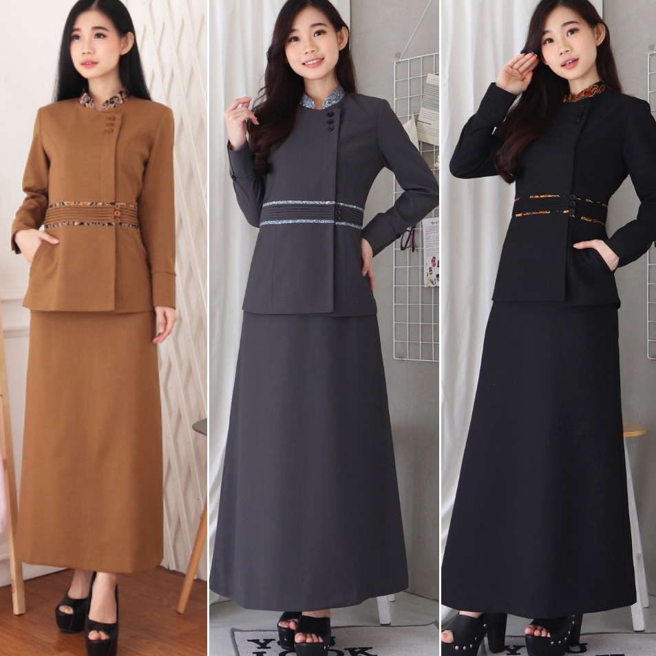 code5m0La BLAZER WANITA B&V LYNELLE / Seragam PNS / Baju PDH PNS Wanita / Baju Dinas Pemda Wanita / 