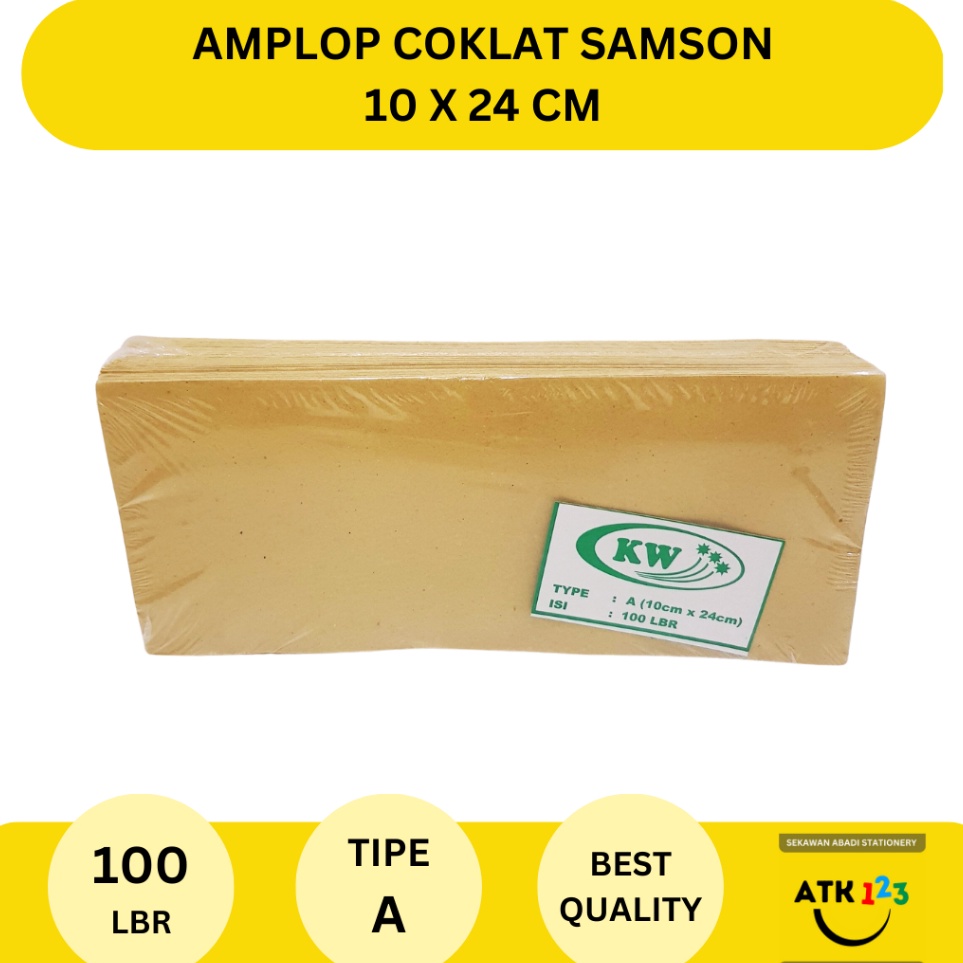 

➶Murah Amplop Coklat Samson A Ukuran 10x24cm / Amplop Gaji T96 ➯