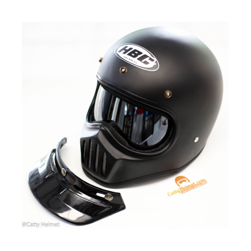 STOK TERBARU Cakil HBC Inner Visor - Retro Full Face Helmet