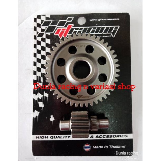 LANGSUNG KIRIM Gigi Rasio Honda Beat Scoopy Vario 110 Spacy Beat Fi GF Racing Thailand