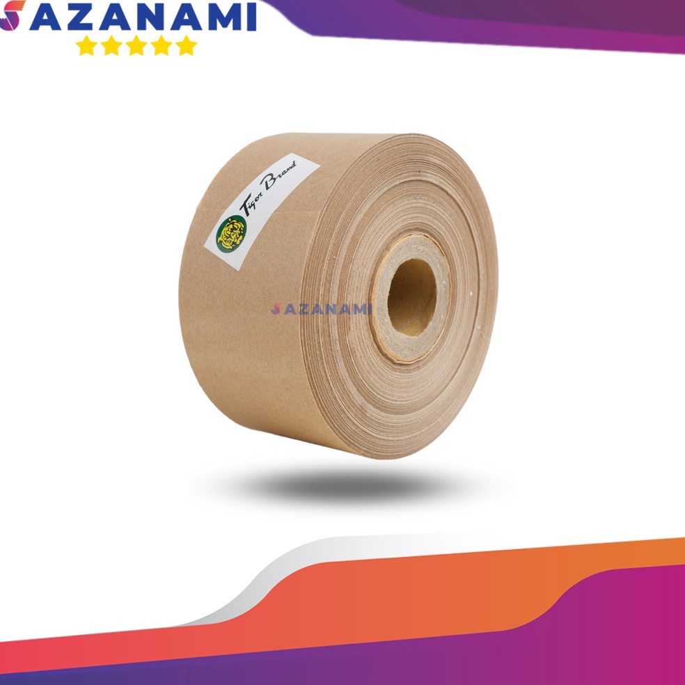 

[PROMO VN2B] Lakban Air 2" Inch x 100M Gummed paper craft Tape Tiger Kraft 1 ROLL 0EW