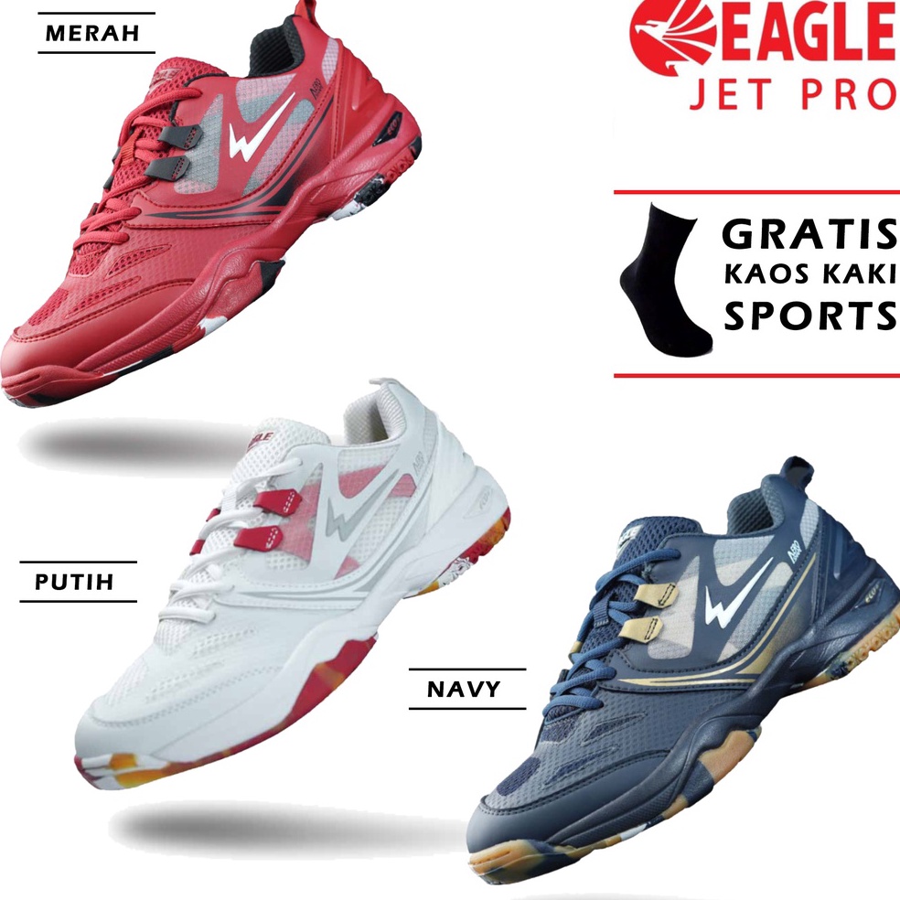 Big Sale Sepatu Badminton Eagle Jet Pro Original - Sepatu Bulu Tangkis Eagle Jet Pro Original 264