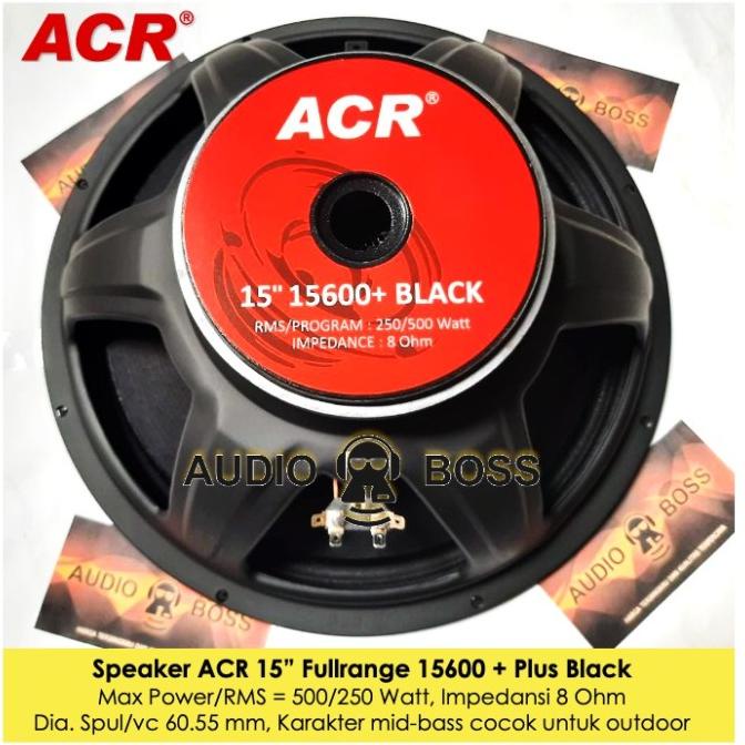 Speaker ACR 15600 + Plus Black / Speaker 15" ACR 15600+ Tambah 15 in