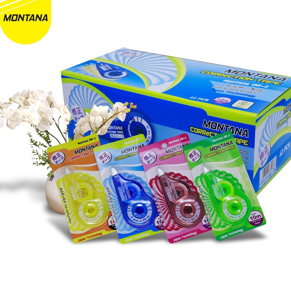 

★Bayar Di Tempat↓ MurahMurahATK Correction Tape / Pita Koreksi Montana OR-2 BOX Z87 ✽