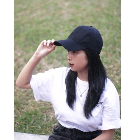 Topi POLOS HITAM / Topi Basebal /Topi Caps/ Topi Pria Distro/ Topi Original /Topi Wanita