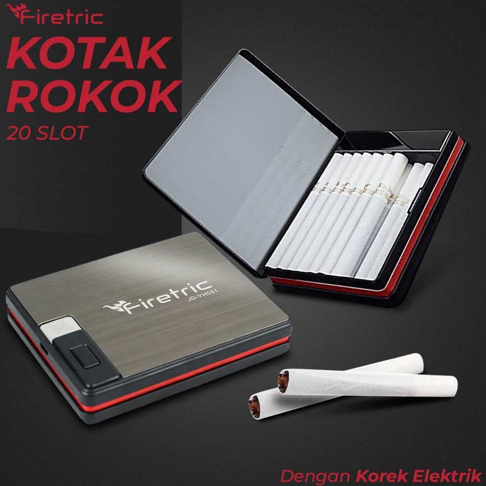 Stok Sedikit APEN Kotak Tempat Rokok 20 Slot + Korek Api Elektrik || Barang Unik Murah Lucu Import S
