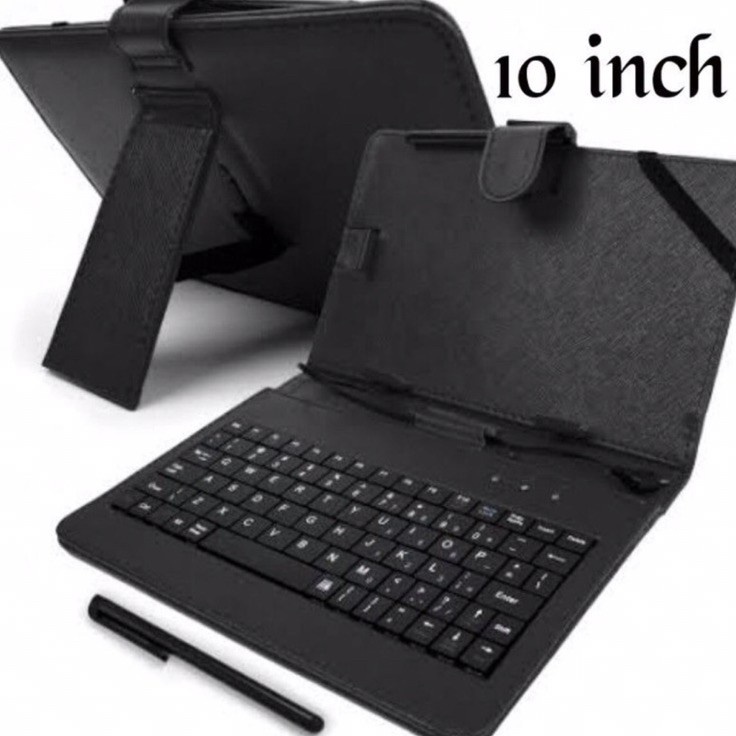 ➹MfZ Keyboard case tablet 10” / Sarung tablet 10inch / Case keyboard tablet universal ✧ H ♛
