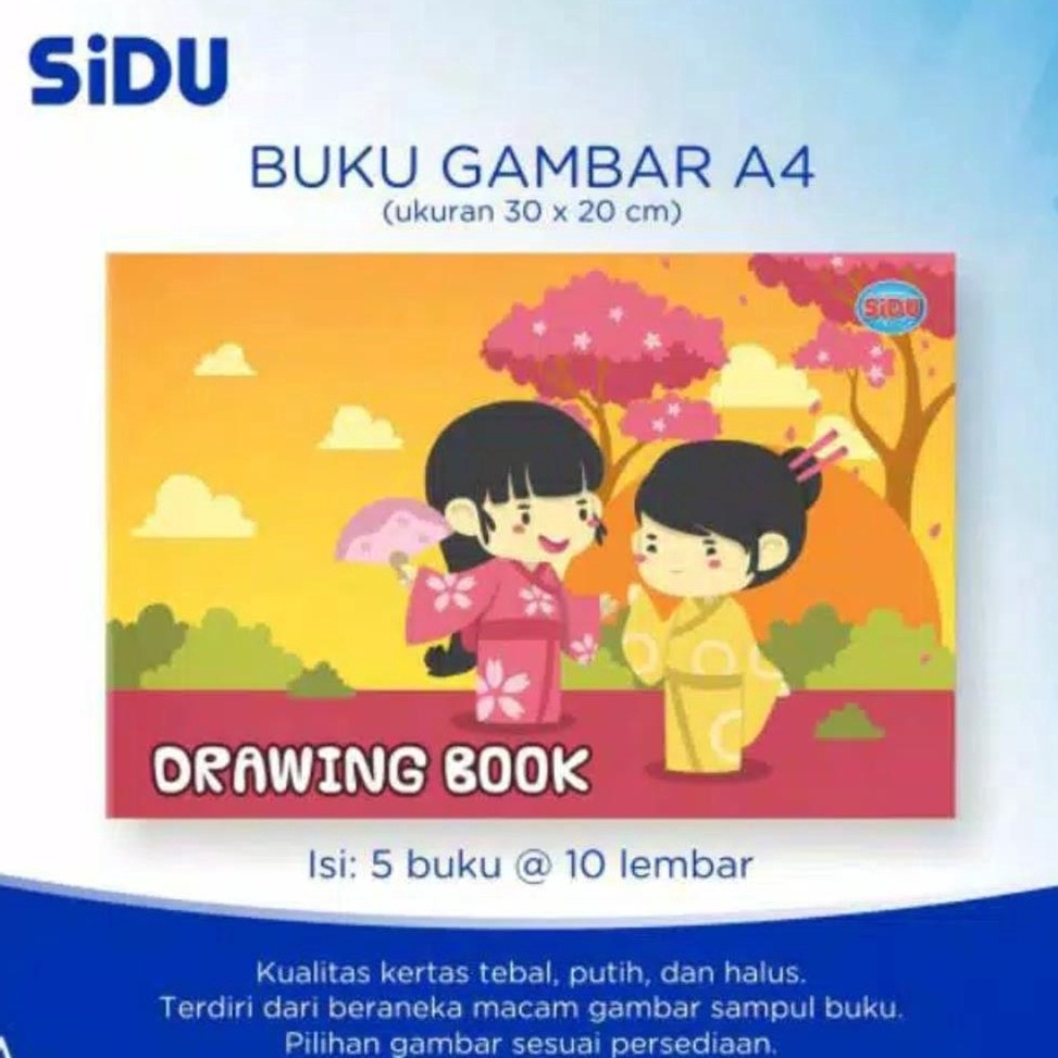 

✩Model Terkini☍ [D] Buku Gambar Sidu A4 (Isi 5) L34 ➾