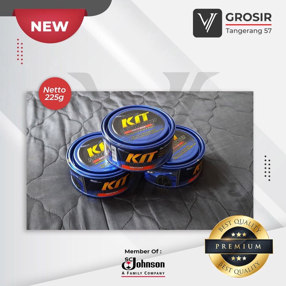 HARGA TERMURAAH WAX METALLIC KIT / PENGKILAP BODY MOBIL MOTOR 225GR