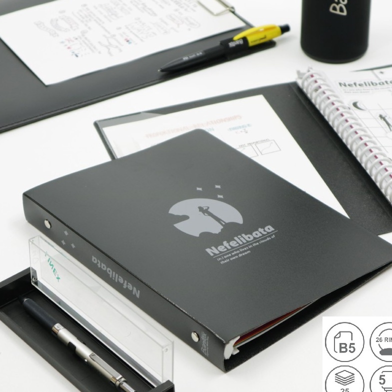 

BTCW1144 【Penjualan Terbaik】COD Bantex Binder B5 26 Ring Motif Aesthetic