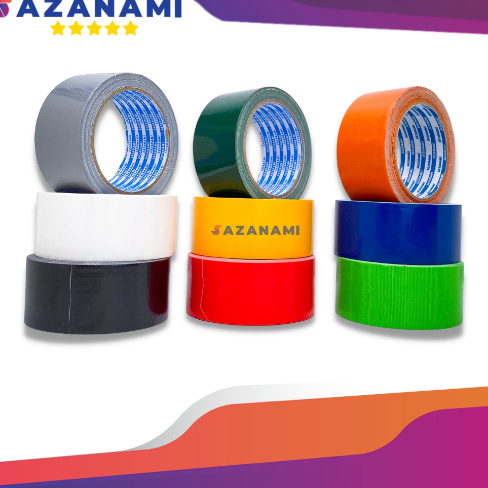 

➯Terbaru❅ LAKBAN KAIN WARNA 2" X 12M CLOTH TAPE SAZANAMI F84 ☊