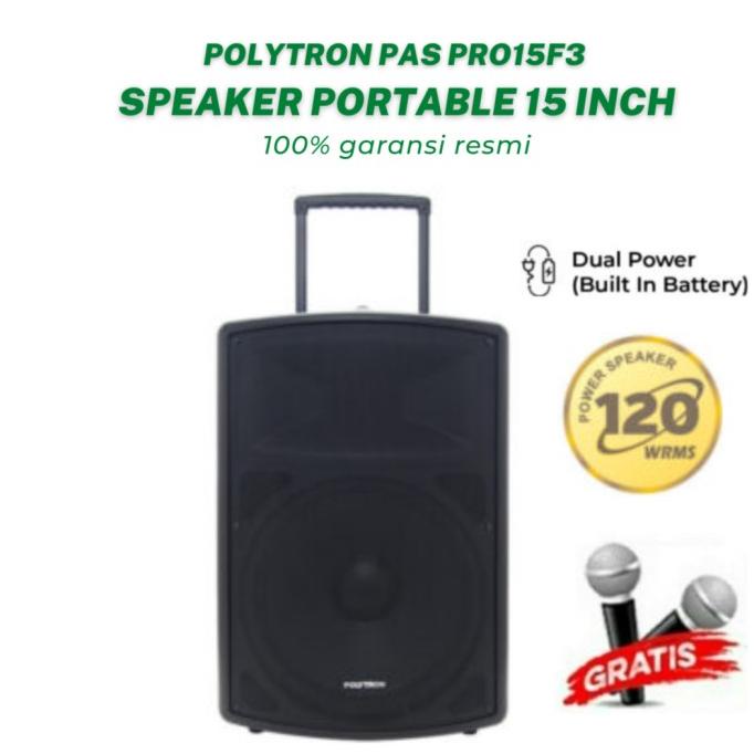 speaker aktif polytron pas pro15f3 speaker bluetooth karaoke 15 inch