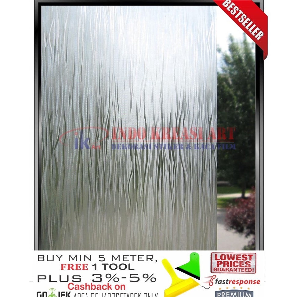 PALING DIMINATI STIKER KACA STICKER KACA MOTIF AIR 120 KACA FILM MOTIF PELAPIS KACA JENDELA