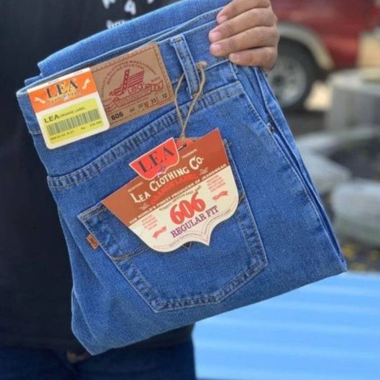 code5b5Ap CELANA JEANS PRIA LEA STANDAR REGULER PREMIUM 28 sampai 38 bisa COD