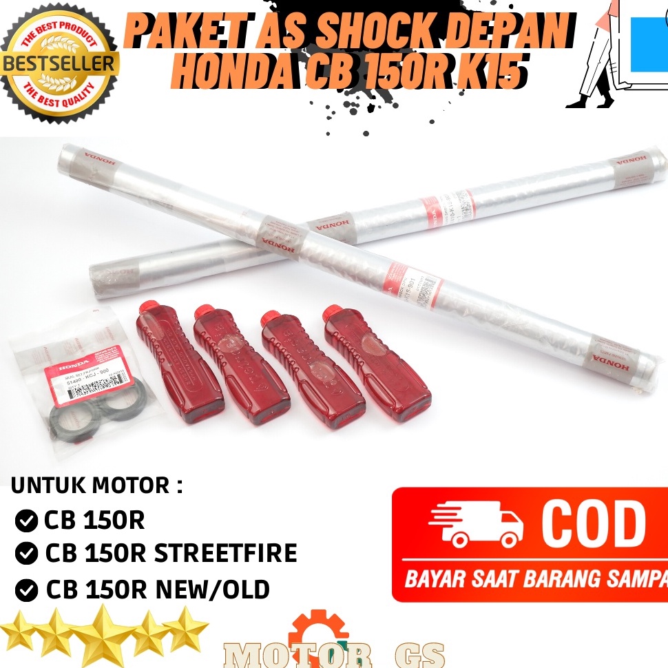 BEST PRODUCT AS SHOCK DEPAN CRUN - AS SOK CB 150 R - Paket Komplit As Shock Sok Breaker Depan Honda 