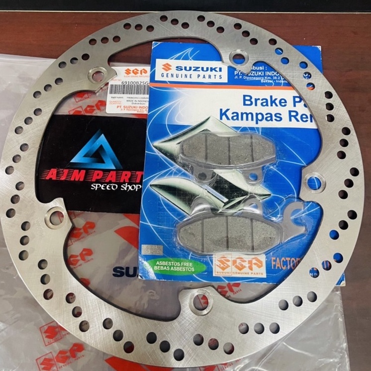 VIRAL Piringan cakram depan + kampas rem satria fu 150 shogun sp 125 ori