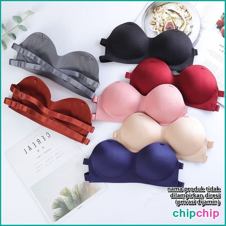 [KGB35] Chipchip Pakaian Dalam Wanita Bra Push Up Model Backless Bh Busa Tanpa Tali Kutang Tanpa Kaw