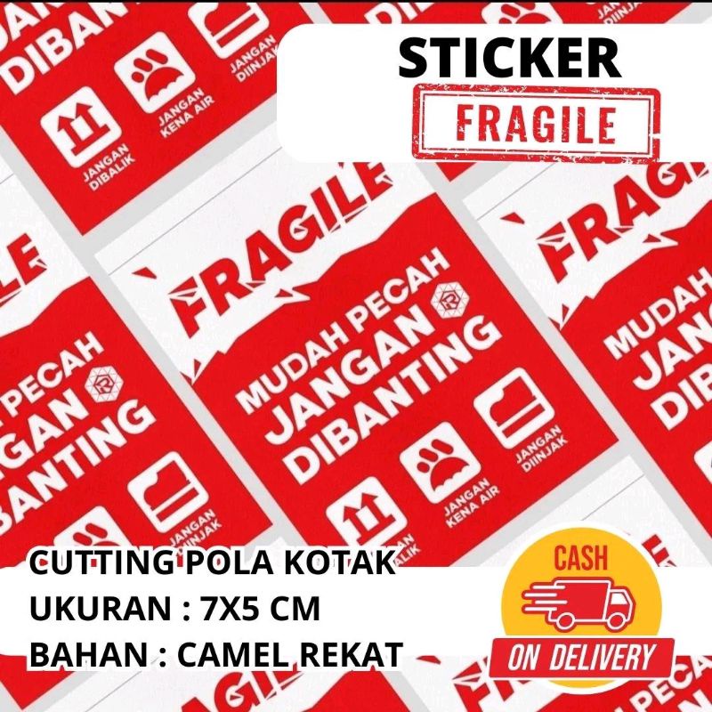 

36 PCS - STIKER FRAGILE