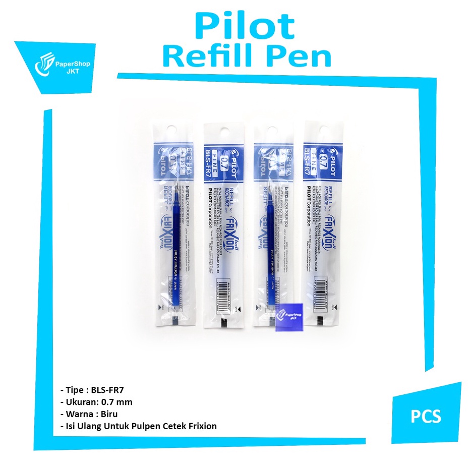 

CJSP0498 Free Ongkir PILOT - Frixion Refill Isi Pulpen 0.7/0.5 - Pcs