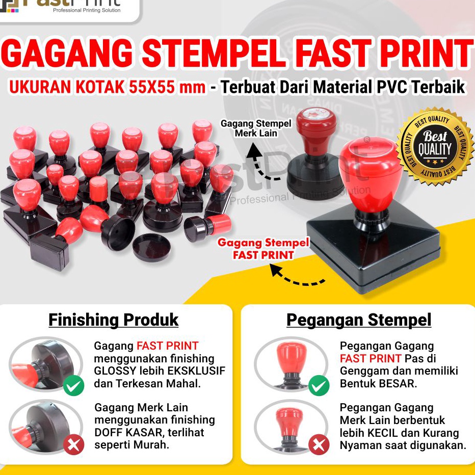 

Serba Murah✾ Gagang Stempel Flash Kilat Warna Ukuran Kotak 55 55 55x55MM G33 ➮