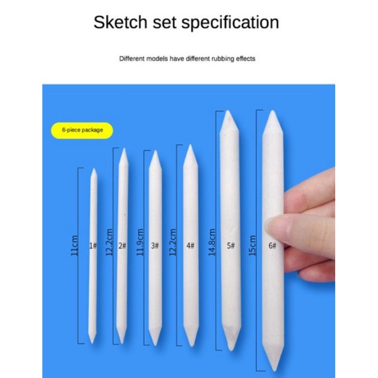 

Di Borong yuk art kreation paper stump 6pcs 7EJ