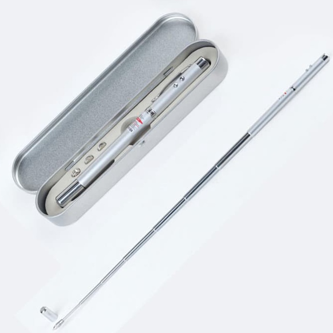 

Cuci Gudang Pulpen Laser Pena Bolpoin LED Aluminium Pointer - 5 IN 1 Pen Ballpoint Presentasi Dengan Box FGL
