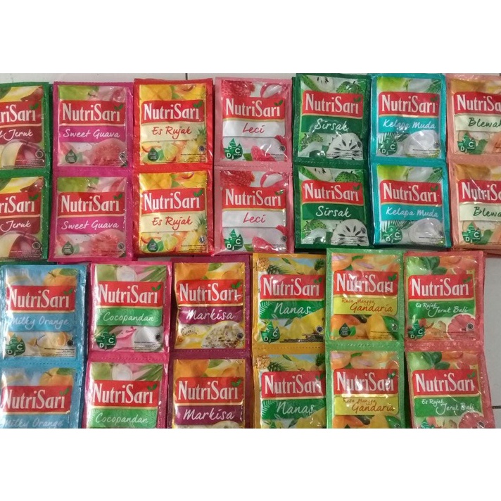 

HNJR8149 Terlaku... Nutrisari berbagai macam rasa isi 10pcs