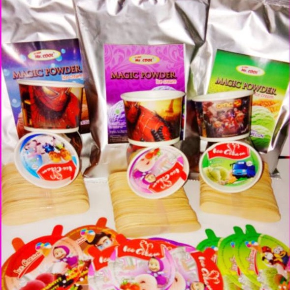 

KMLZ3801 TERMURAH PAKET ESKRIM 3 RASA cup paper