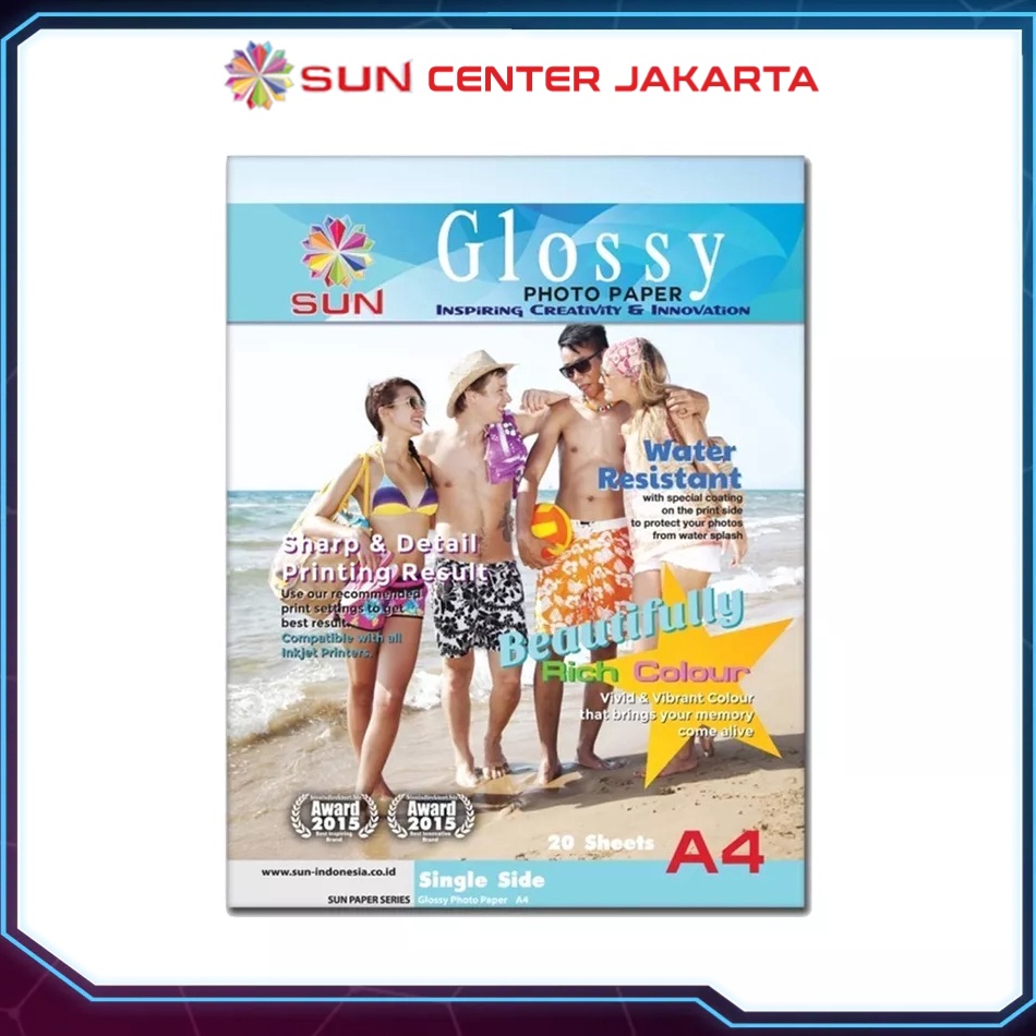 

←Seller❆ Kertas Foto - SUN Next Generation Glossy Photo Paper A4 A80 ✭