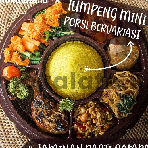 

ZVMJ1432 Terbaru Nasi Tumpeng Mini Sekat Siap Saji Instant Halal Porsi Bervariasi