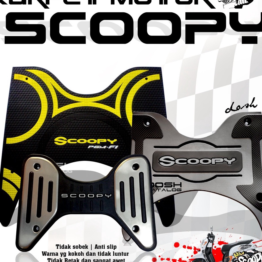 Ready Stok Karpet Motor Scoopy - Karpet Scoopy 2021 - Karpet Scoopy - Alas Kaki Scoopy - Pijakan Kak
