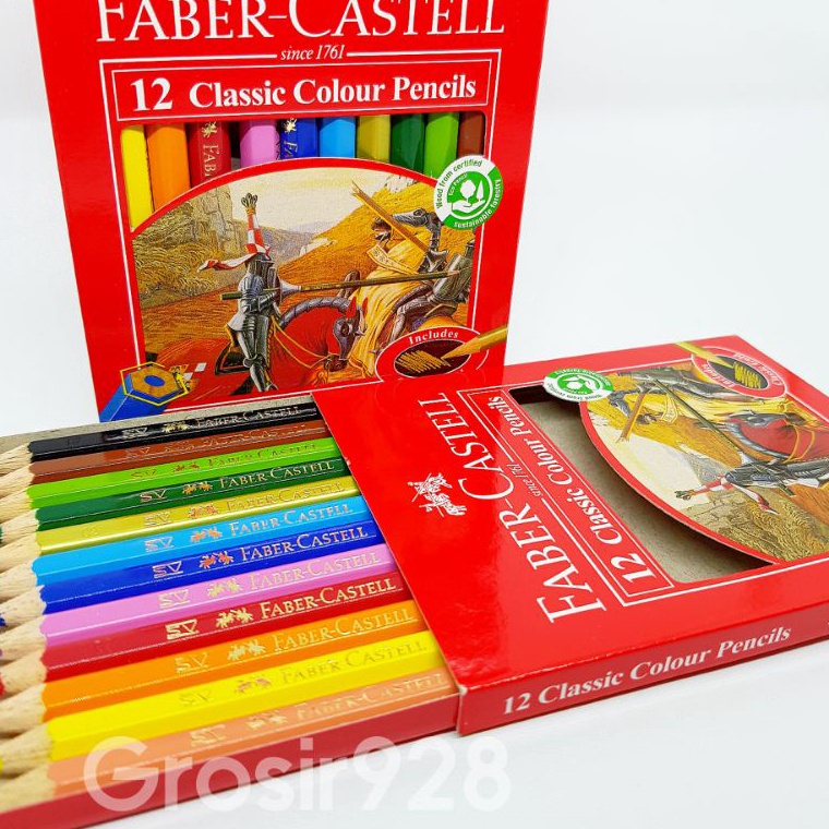 

✸Murah Banget✡ Faber Castell 12 Classic Colour Pencil / Pensil Warna PENDEK T83