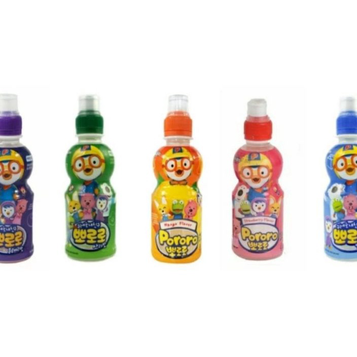 

XCWL1636 Terbaru pororo drink 235 ml strawberry milk blueberry mango lychee