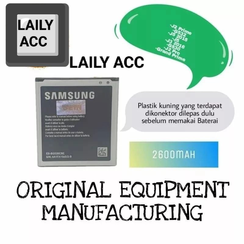 Batre/Batrai Samsung galaxy J2 Pro/G530/J5 2015/J2 Prem Batrey