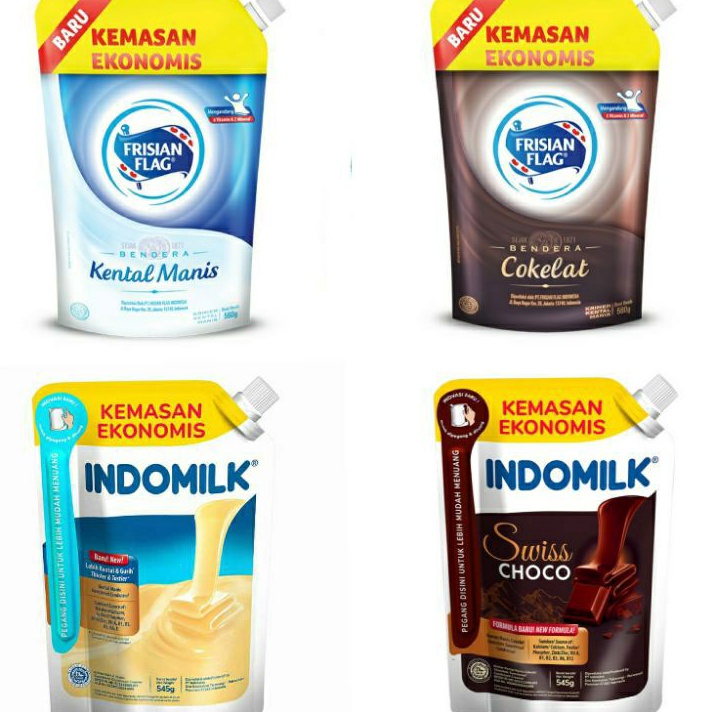 

CQWG6985 ✔✔SALE✔✔ INDOMILK Susu Kental Manis Pouch 545gr | FRISIAN FLAG Kental Manis 560gr