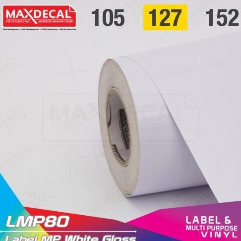 

@=@=@=@=] [ROLL] MAXDECAL LMP80 127cm Sticker Label Print Eco Vinyl Gloss White